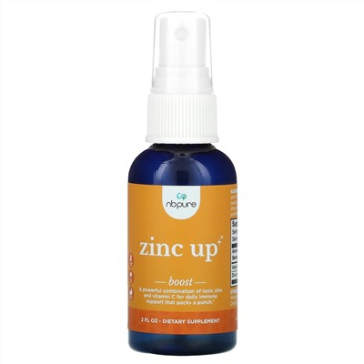 NB Pure, Zinc Up+, 2 жидких унции