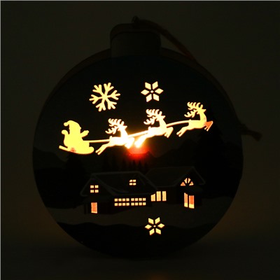 Декор с подсветкой «В ожидании чуда», 12×11×2.5 см