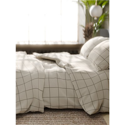 Постельное бельё 1.5-спальное «Этель. Клетка», бязь