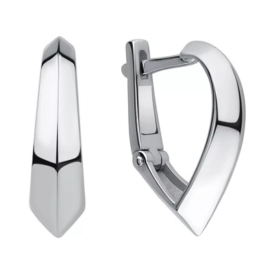 Серьги из серебра без вставки, Л-12409