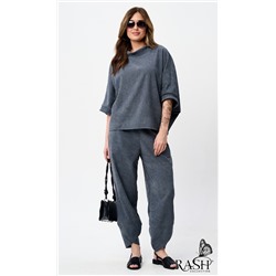 Костюм "Boho" микровельвет серый