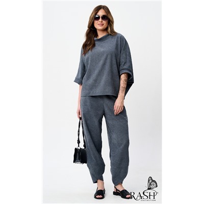 Костюм "Boho" микровельвет серый