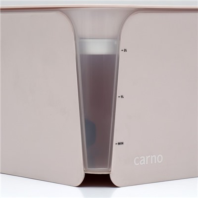 Фонтанчик для животных Carno, 2 л, с датчиком воды и фильтром, 18×16 см 2 л, розовый