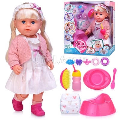 Кукла "Рита" (пьет, писает, слезы) с аксессуарами, в коробке