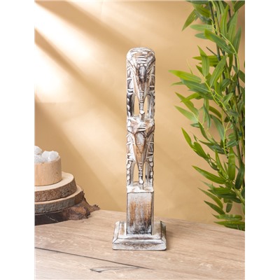 Сувенир «Статуя Слонов», 12×12×38 см, дерево