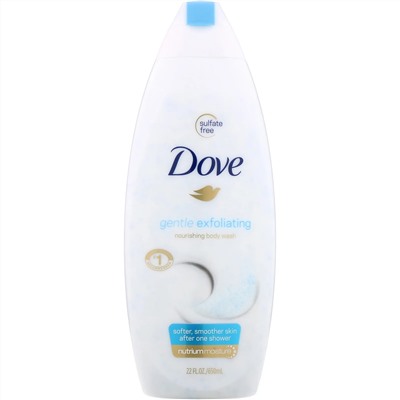 Dove, Мягко отшелушивающий гель для душа, 650 мл