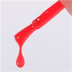 Гель лак для ногтей, однотонный, трехфазный, 10 мл, LED/UV, красный (137)