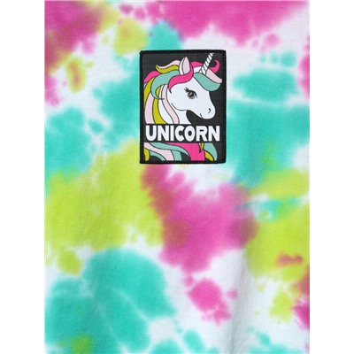 Комплект трикотажный для девочек: фуфайка (футболка), шорты