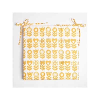 Подушка на стул «Этель» Yellow garden, 42×42 см