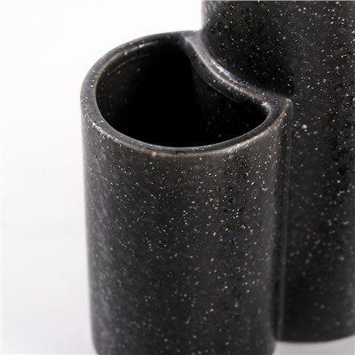 Дозатор для моющего средства с щёткой «Минимал», цвет чёрный