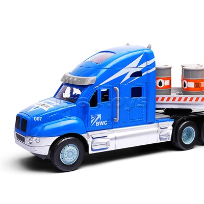 Машина "Грузовик тягач с экскаватором" р/у, 27 MHz, в коробке