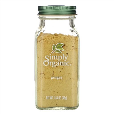 Simply Organic, Имбирь, 1,64 унции (46 г)