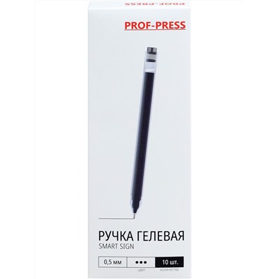 Гелевая ручка SMART SIGN, ЧЕРНАЯ (РГ-5160) d=0,5мм толщина линии =0,38мм
