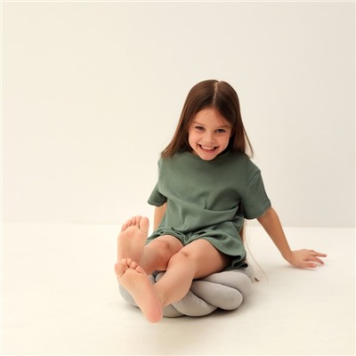 Пижама детская SL HOME, размер 36 (134-140 см), оливковая