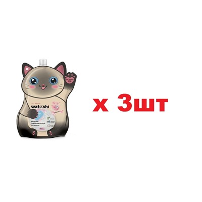 Watashi Kote Бальзам для мытья посуды с гиалуроновой кислотой дой-пак 700мл 3шт
