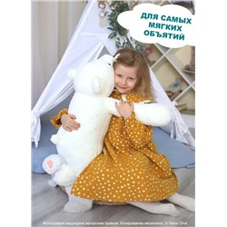 Мягкая игрушка большой плюшевый медведь, Белый мишка, 100 см