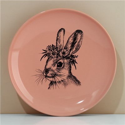 Тарелка керамическая «Зайка», 25.5 см, Dolce Ceramo