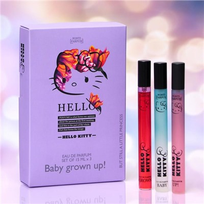 Парфюмерная вода Hello Kitty BABY GROWN UP!, 3×15 мл