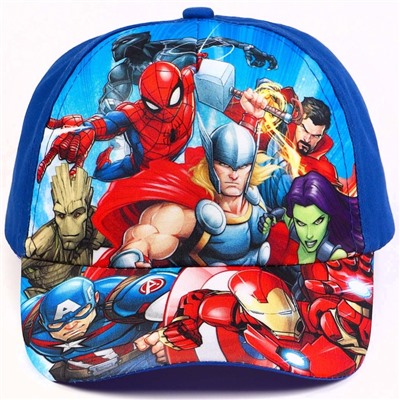 Кепка детская для мальчика, размер 52-54, Мстители