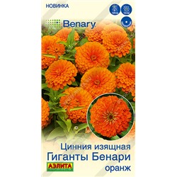 Цинния Гиганты Бенари Оранж (Код: 93617)