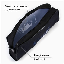 Пенал школьный, текстиль, 8×20×4 см «Аниме стиль»