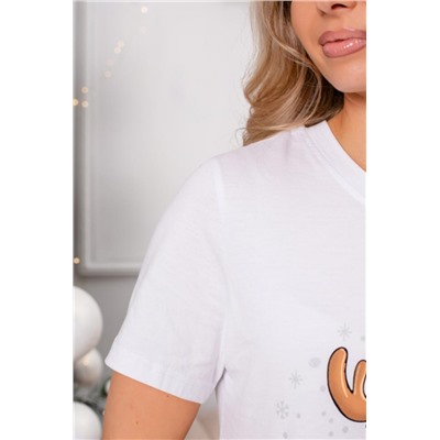 Пижама Лось (Белый/зеленый)