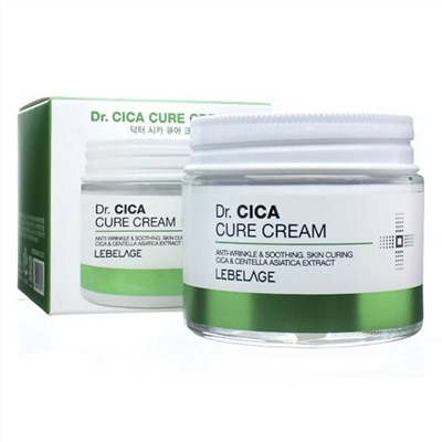 Lebelage Антивозрастной смягчающий крем с центеллой азиатской / Dr. Cica Cure Cream, 70 мл 19960