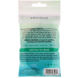 EcoTools, спонж конжак для лица, с бамбуковым углем, 1 шт.