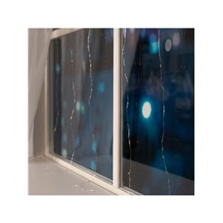 Гирлянда «Занавес» 1.6×1.6 м роса, IP20, серебристая нить, 160 LED, свечение мульти, 8 режимов, 220 В