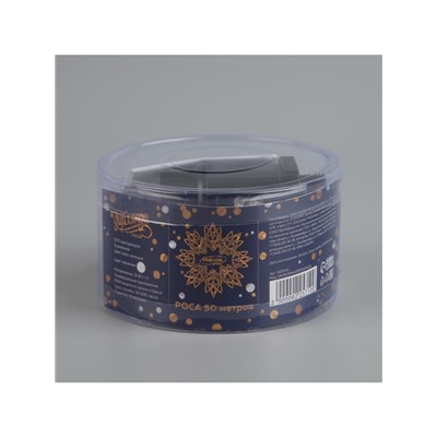 Гирлянда «Нить» 50 м роса, IP44, зелёная нить, 500 LED, свечение белое, 8 режимов, 31 В