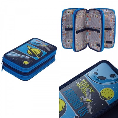 Пенал 6-ти ств. 190х110 мм "Космические сны" с табл.умножения (078313) 40110 Хатбер