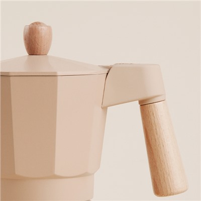 Кофеварка гейзерная SL Home «Ферамо», 300 мл, 11×15.5×20 см, бежевая