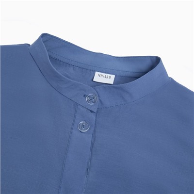 Рубашка женская MINAKU: Casual Collection, размер 44, синяя