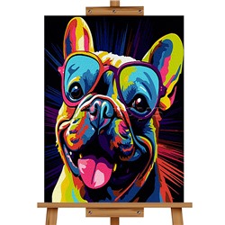 Набор для рисования "Картина по номерам 30х20 см. Бульдог"