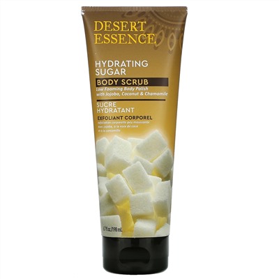 Desert Essence, Hydrating Sugar Body Scrub, 6.7 fl oz (198 ml)