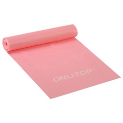Эспандер ленточный для фитнеса ONLYTOP, 150×15×0.04 см, 10 кг, цвета МИКС
