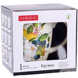 60138 Кружка 310мл Лесные ягоды с лимонами доломит LR (х60)