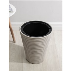 Кашпо для цветов со вставкой IDEA «Дюна», 19.5 л, пластик, кремовый