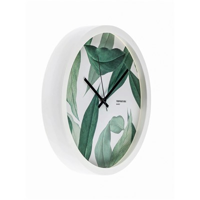 Часы настенные классические, серия: Интерьер, плавный ход, d=30.5 см, циферблат d=27 см, от батарейки 1×AA