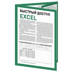 Эксмо Виктор Шитов "Быстрый доступ. Excel: таблицы, формулы, секреты. Шпаргалка-буклет для начинающих (215х285 мм, 6 полос компактного буклета в европодвесе)"
