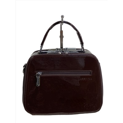 Женская сумка из искусственной кожи, цвет шоколад