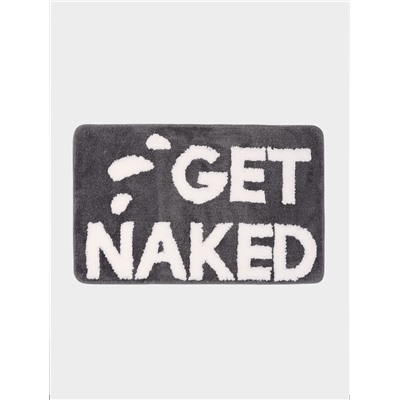 Коврик Доляна Get Naked, 50×80 см, микрофибра, темно-серый