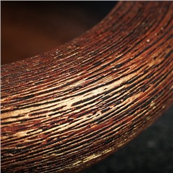 Кашпо для цветов «Плошка», 1.4 л, d=22 см, h=8 см, керамика, цвет бронза