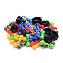 Конструктор "Вертолет и пушка" в коробке