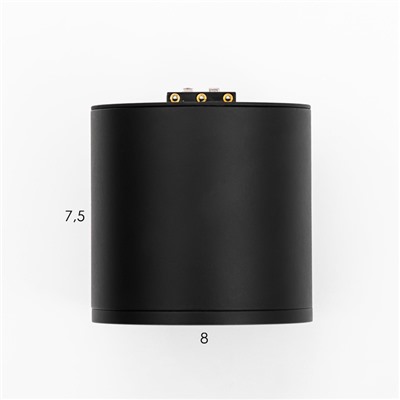 Светильник трековый BayerLux SLIM «Бочонок», LED, 8 Вт, 3000K-6000К, 48 В, CRI90, 8×8×6.2 см, чёрный