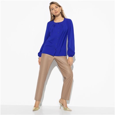 Блуза на пуговицах, Миг совершенства (electric blue)