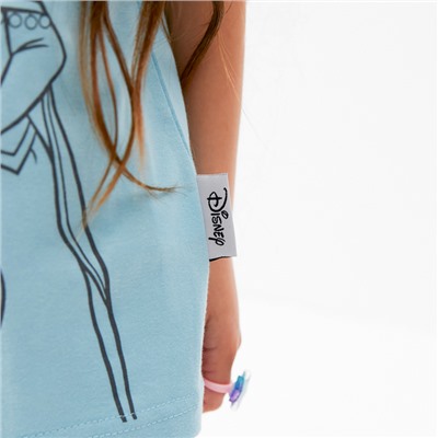 Футболка для девочки KAFTAN «Принцессы», бирюзовый, размер 30, рост 98-104 см