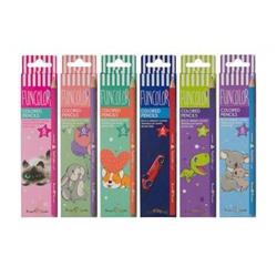 Карандаши пластиковые  6цв "FUNCOLOR" 30-0065 трехгранные Bruno Visconti