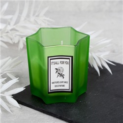 Свеча ароматическая в подсвечнике 7х7 см / B712 /уп 96/ (Белый)