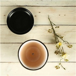 Горшок для цветов «Фиалка», 1 л, d=15 см, h=13 см, керамический, с поддоном